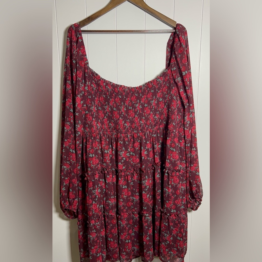 Arula Floral Long Sleeve Dress Size 3X - Picture 4 of 16